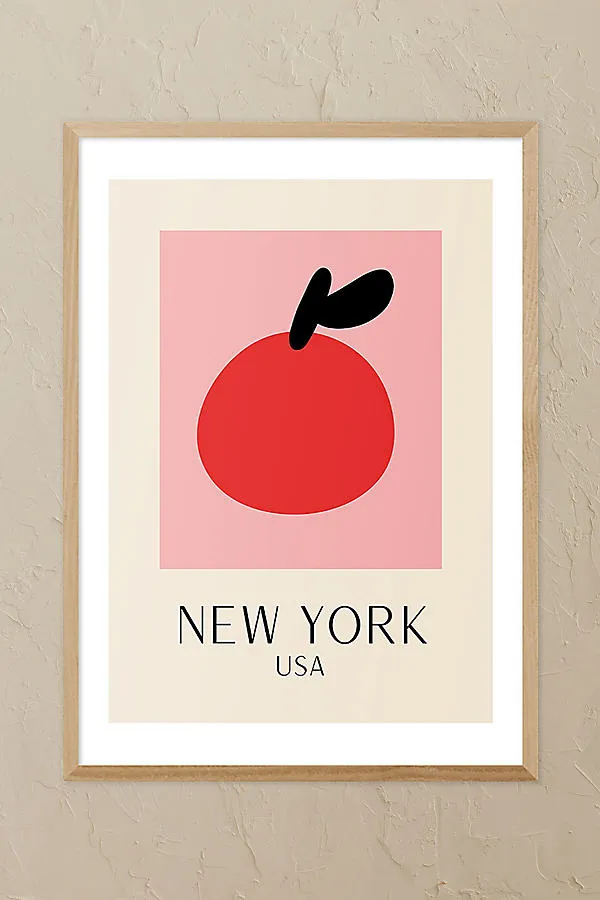 Inoui New York A3 Framed Wall Art Print - Oak product