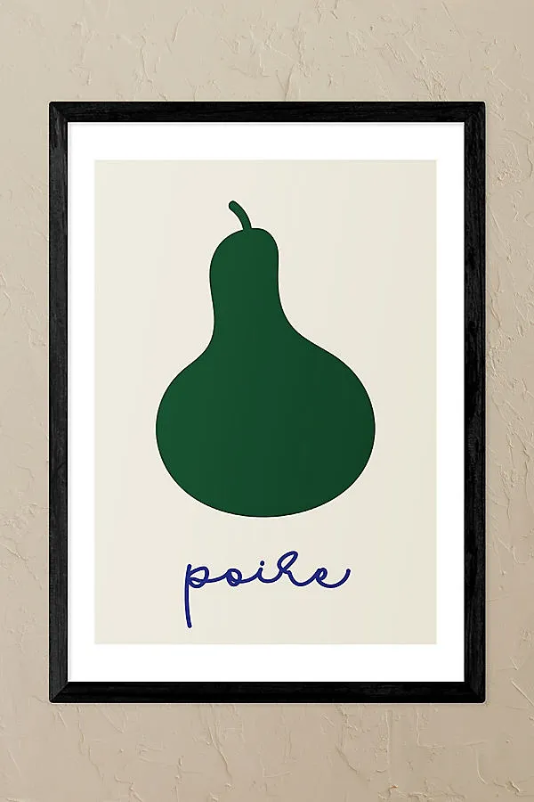 Inoui Poire A2 Framed Wall Art Print - Black product