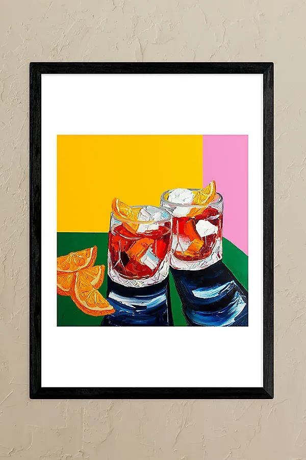 Negronis Black Framed Wall Art Print by Anthropologie