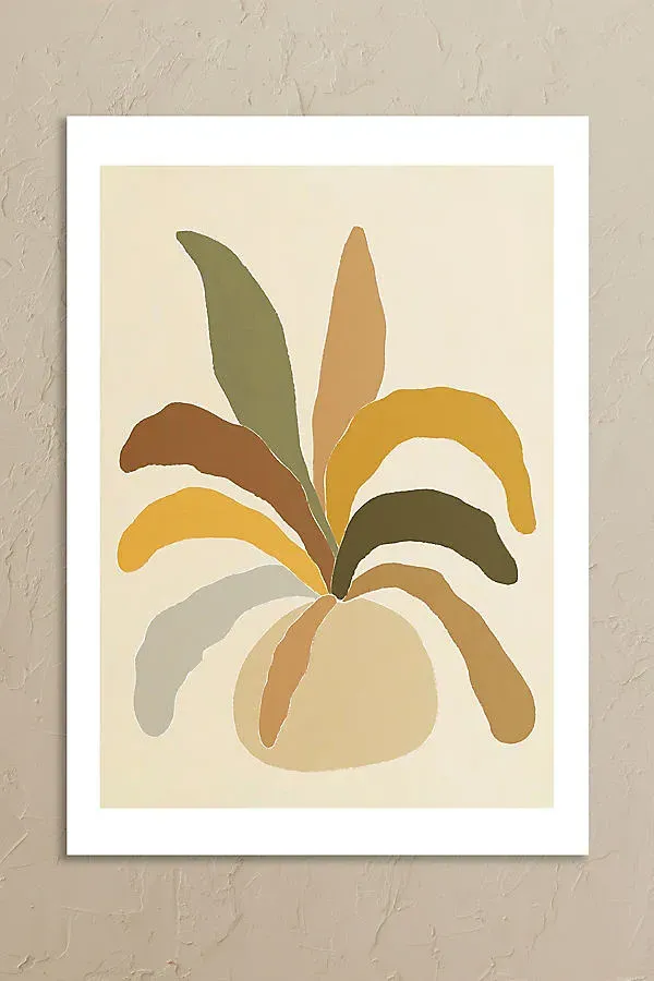 Pastel Plant Wall Art Print - Green product