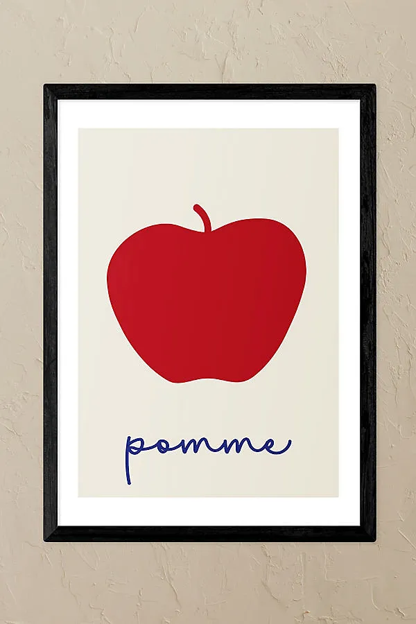 Pomme Black Framed Wall Art Print - A2 product