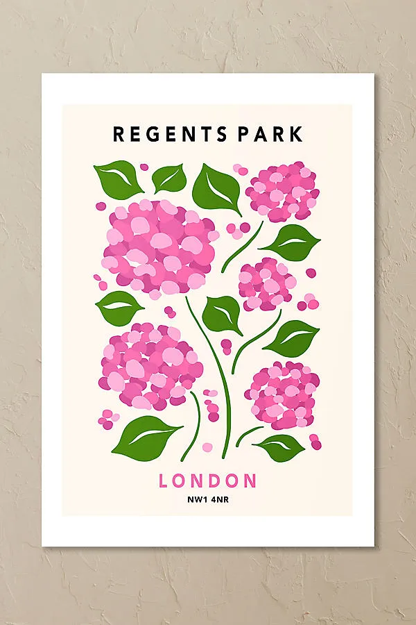 Regents Park II Wall Art Print - Pink product