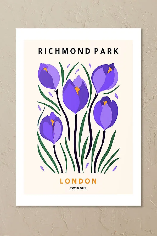 Richmond Park II Wall Art Print - Purple product