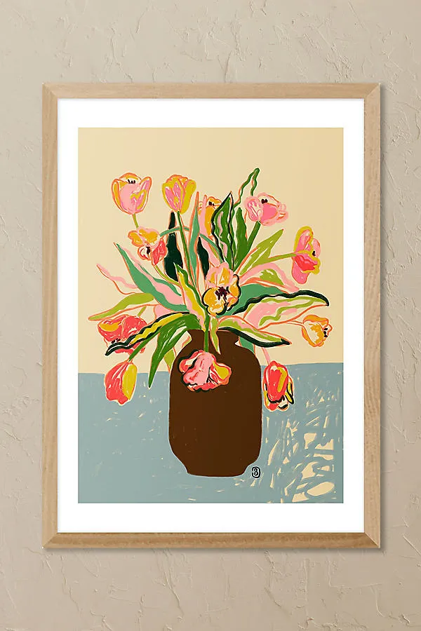 Sandra Poliakov Tulips A3 Framed Wall Art Print product