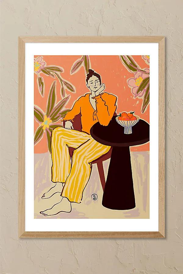 Sandra Poliakov Women With Oranges A3 Framed Wall Art product