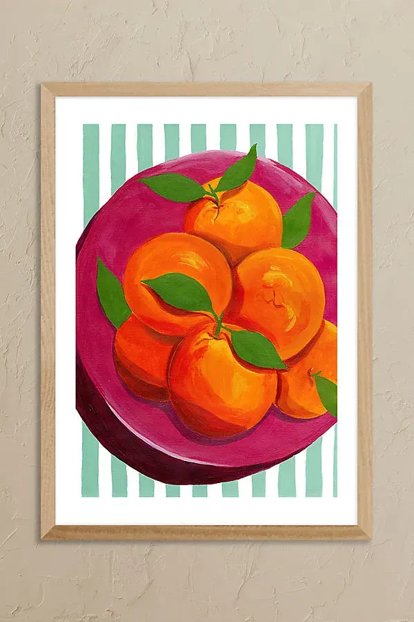 Summer Blood Oranges A3 Framed Wall Art product