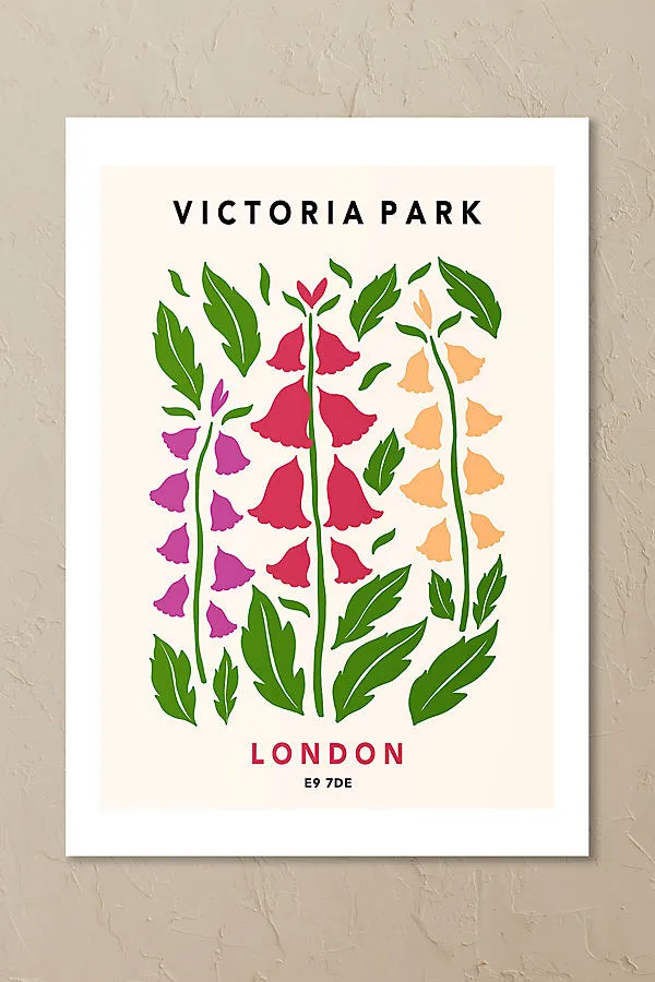 Victoria Park II Wall Art Print - Pink product