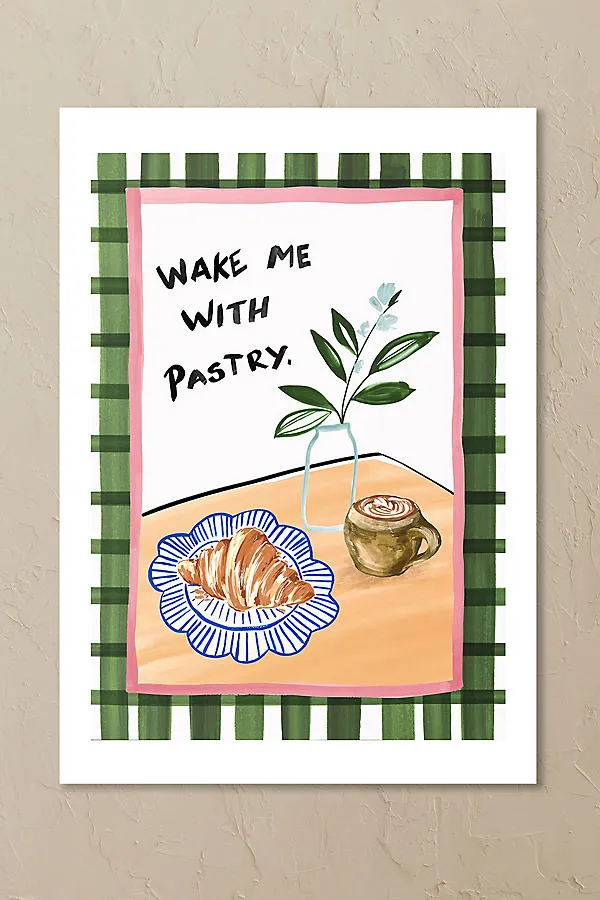 Wake Me With a Pastry Wall Art Print by Charlie Taylor product