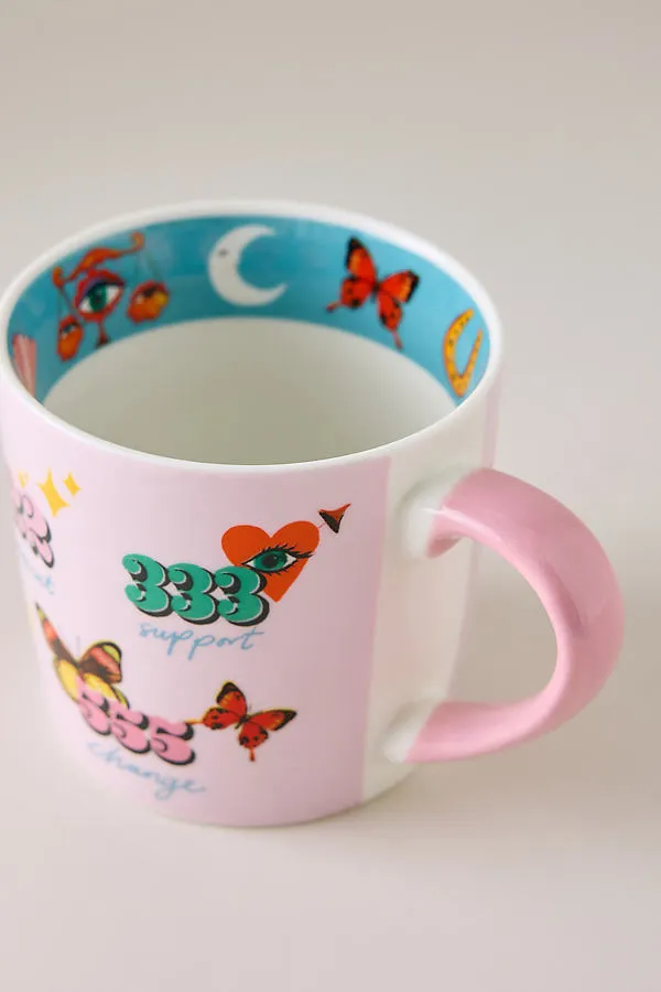 Angel Numbers Mug - Purple by Anthropologie, alternate view