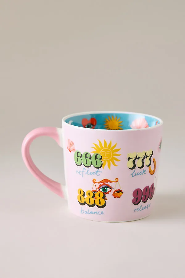 Angel Numbers Mug - Purple by Anthropologie