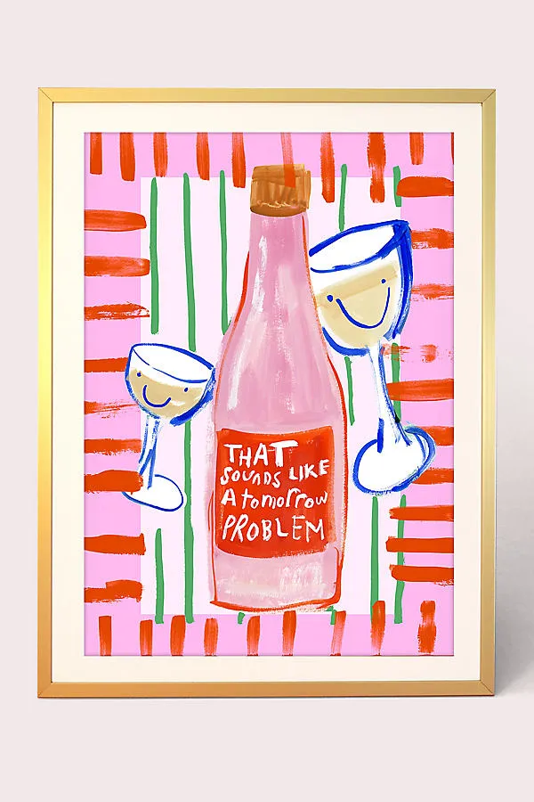 Baking Icons Small Art Print - Pink by Anthropologie