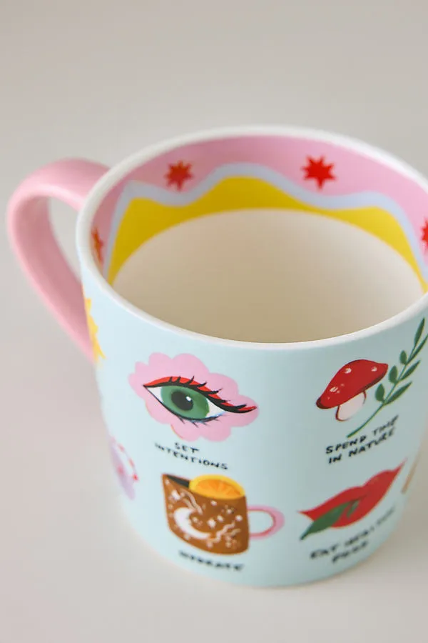 Daily Reminders Mug - Bone China by Anthropologie, alternate view