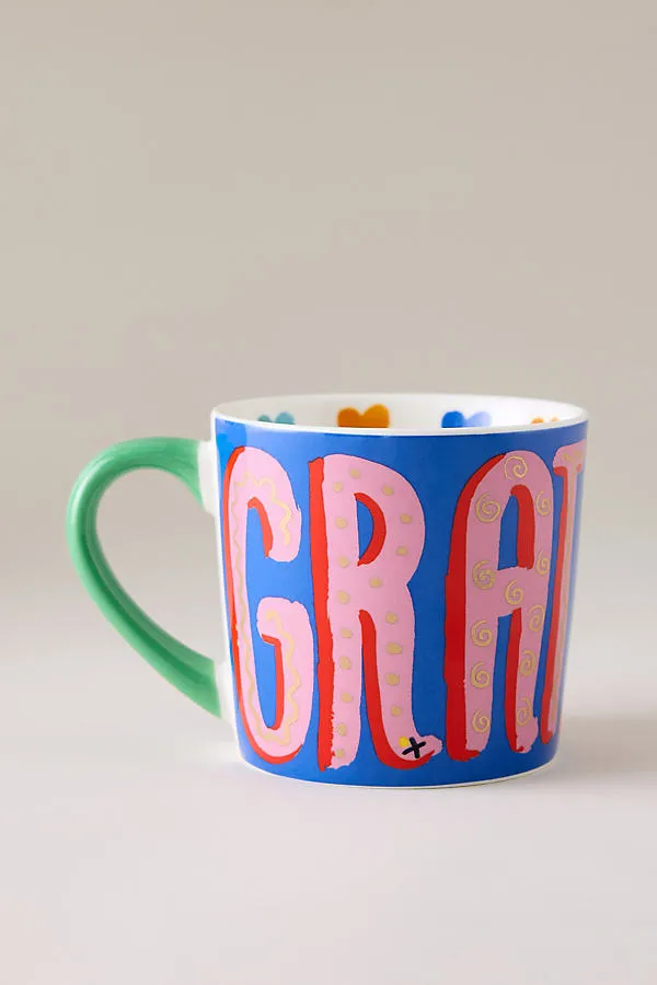 Gratitude Mug - Multicolor by Anthropologie