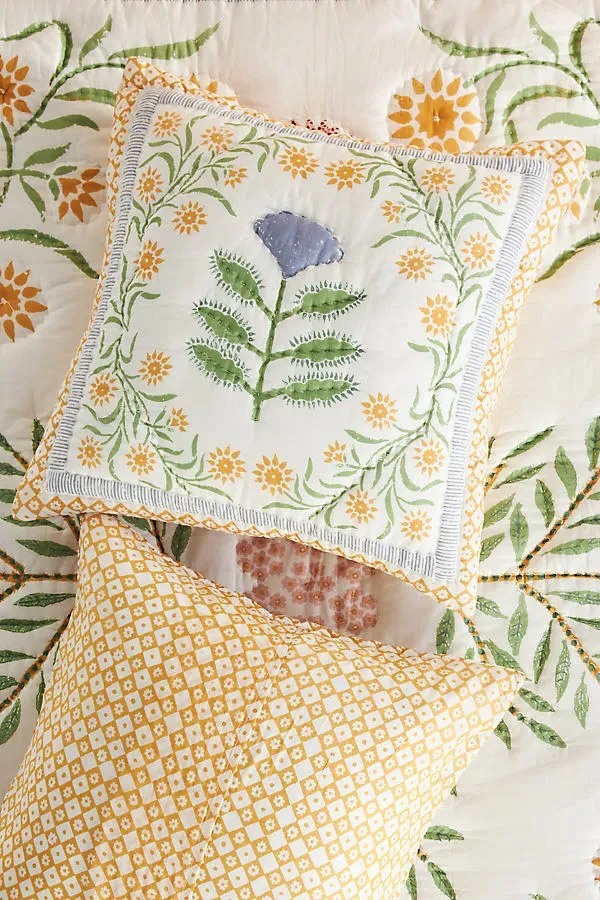 Cotton Voile Cottage Euro Sham - Cotton by Anthropologie