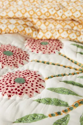 Cotton Voile Cottage Queen Size Quilt - Polyester/Cotton by Anthropologie, image 2
