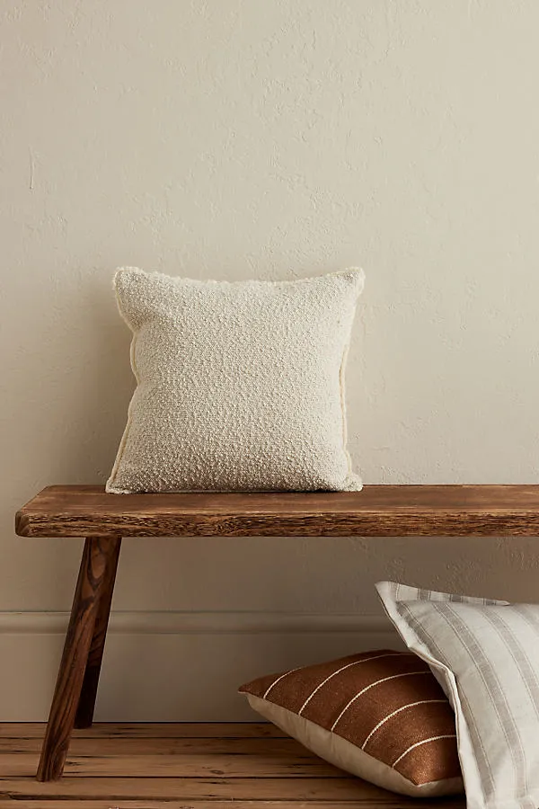 Sofia Boucle Square Cushion - Beige, Polyester product