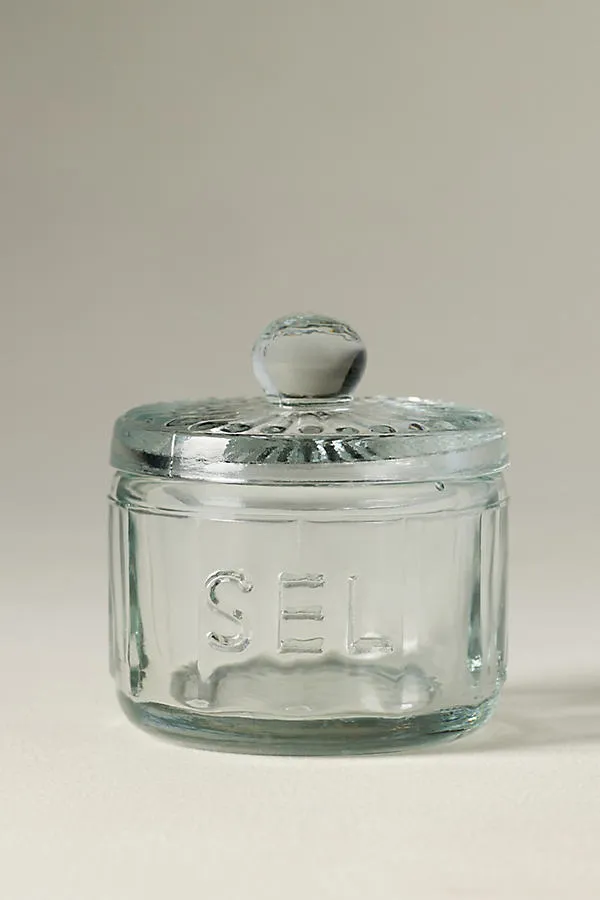 Bistro Glass Salt Cellar - Clear by Anthropologie