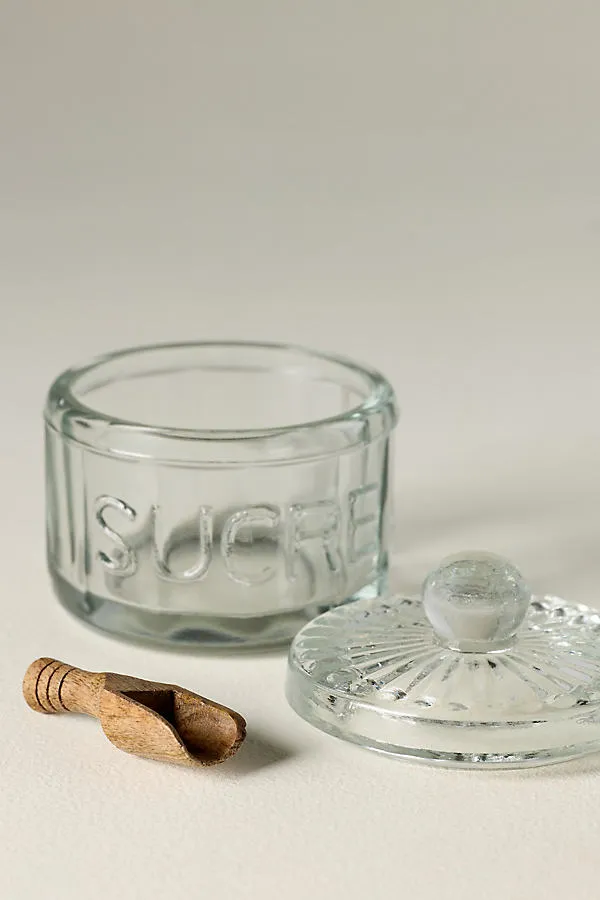 Bistro Glass Sugar Cellar - Clear Glass by Anthropologie, alternate view