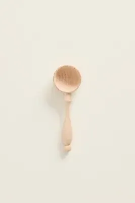Parisian Salt & Sugar Spoon Set - Wood by Anthropologie, alternate view