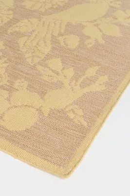 Anthropologie Flatwoven Indoor/Outdoor Parrots Rug - Yellow, Polyester product