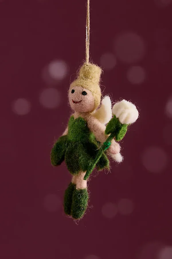 Trixy the Garden Fairy Felt Ornament - Wool by Anthropologie