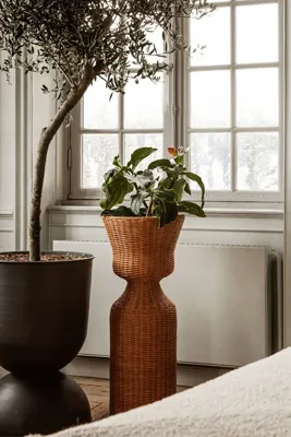 Agnes Tall Plant Stand - Rattan product