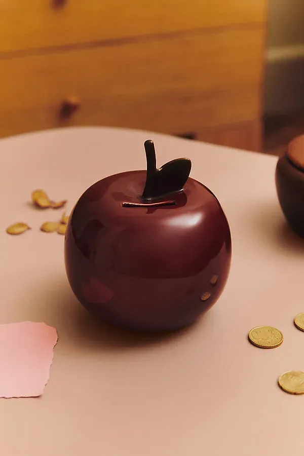 Apple Money Bank - Red, Ceramic product