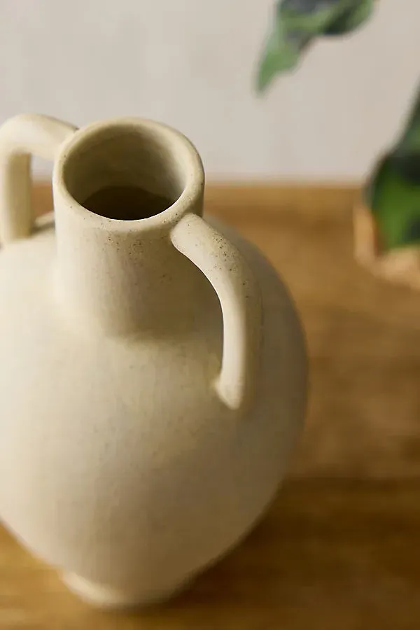 Ary Mini Vase Large - Beige, Glazed Stoneware by Anthropologie, image 2