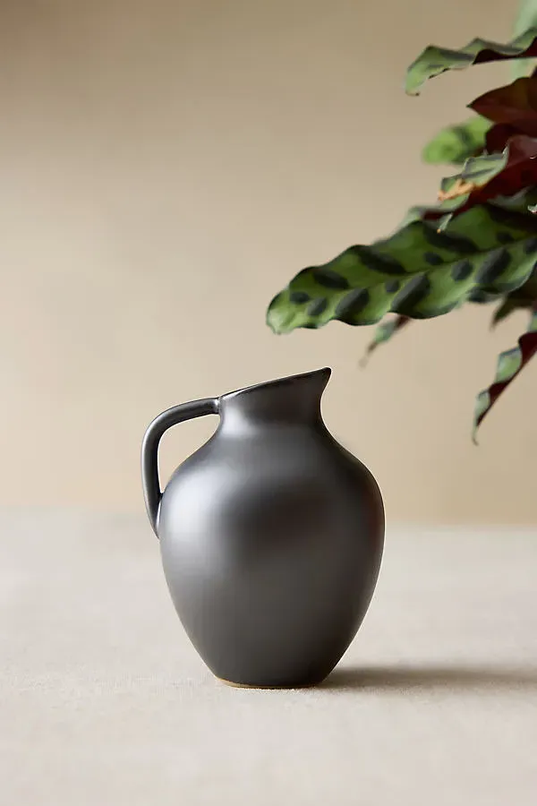 Ary Mini Vase Medium - Glazed Stoneware by Anthropologie