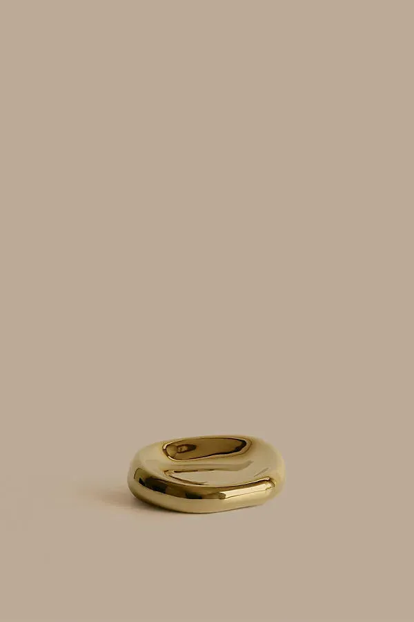 Bellure Bowl - Gold, Porcelain by Anthropologie