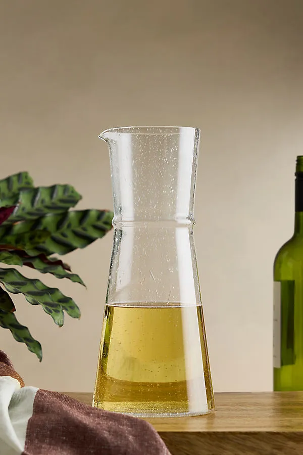 Boya Carafe - Clear, Mouth-Blown Glass by Anthropologie