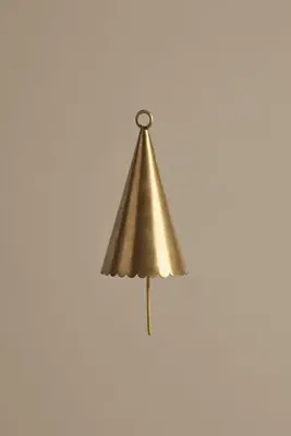 Brass Cone Bell Set of 2 - Brass by Anthropologie, alternate view