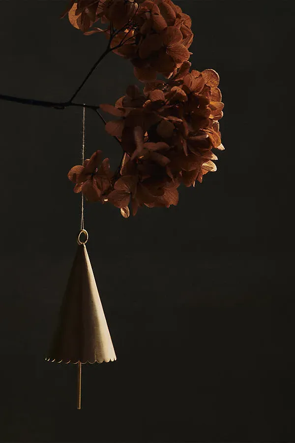 Brass Cone Bell Set of 2 - Brass by Anthropologie