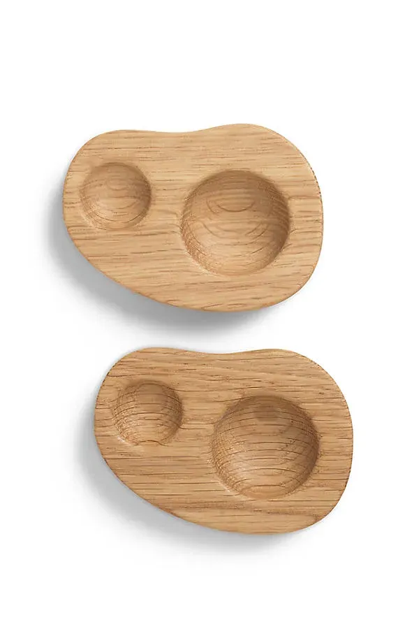 Cairn Egg Holder Set of 2 - Brown, Ash Wood product