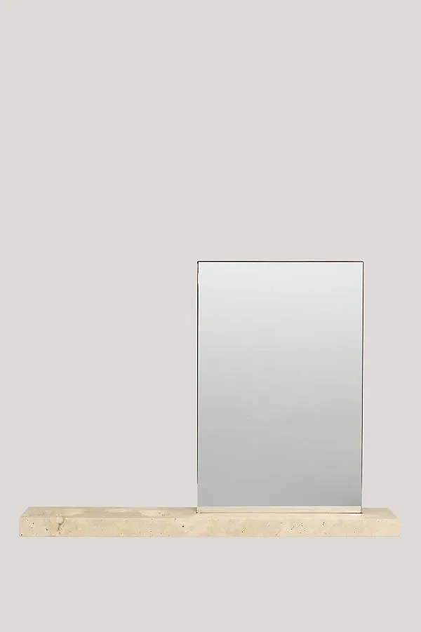 Caseta Table Mirror - Travertine product