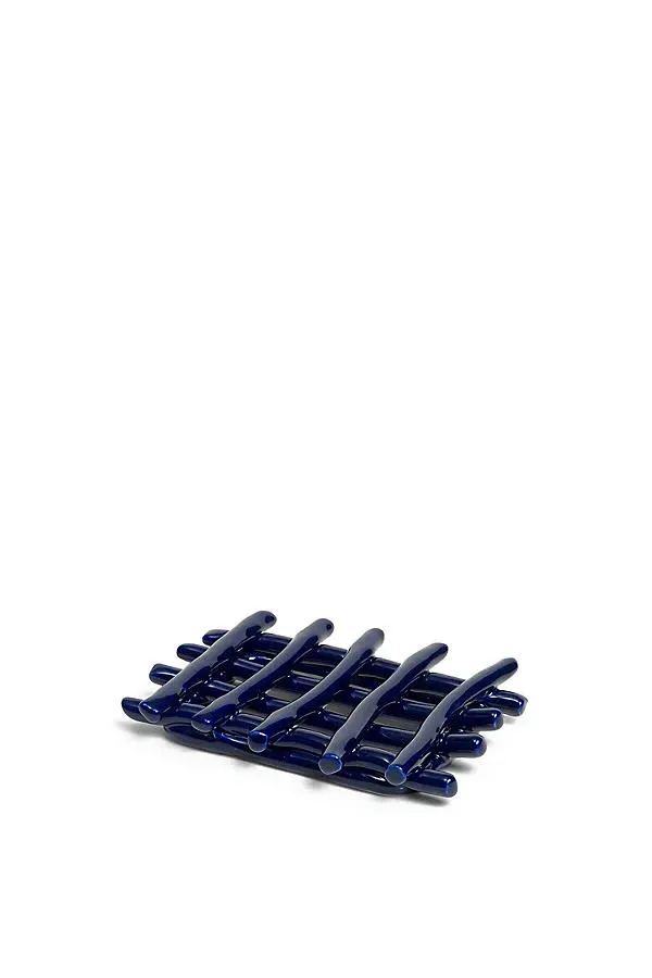 Ceramic Weave Soap Tray - Blue product