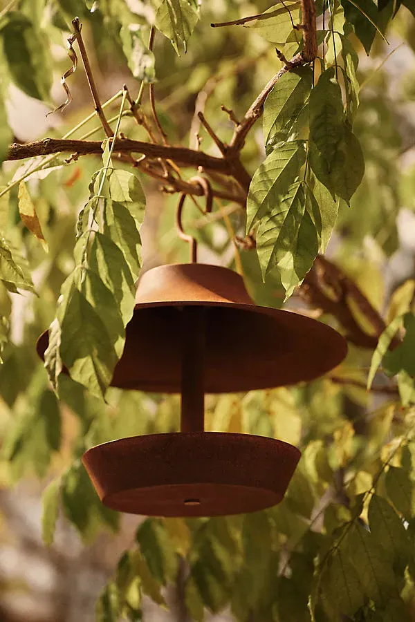 Cortivo Steel Bird Feeder - Brown, Corten Steel product