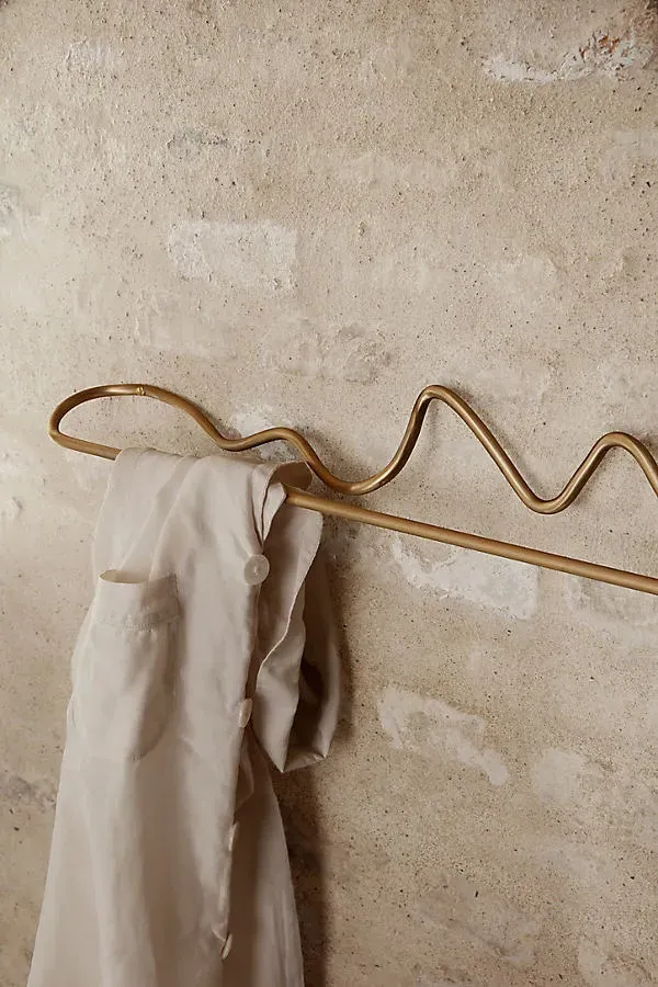 Curvature Towel Hanger - Brass by Anthropologie