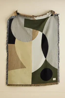 Entire Tapestry Blanket - Green, Cotton alternate view