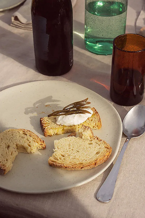 Flow Dinner Plate - Stoneware by Anthropologie