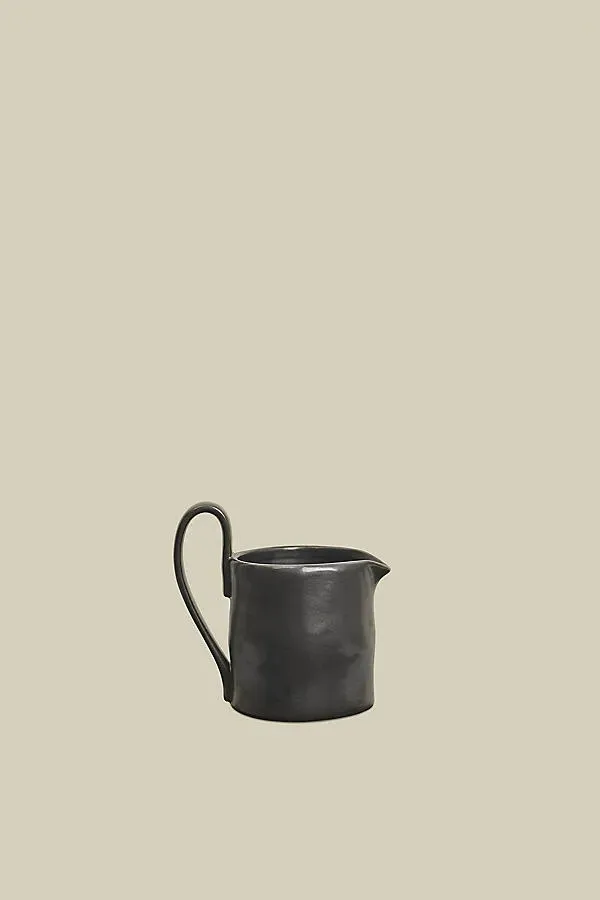 Flow Milk Jar - Black, Glazed Ceramic product