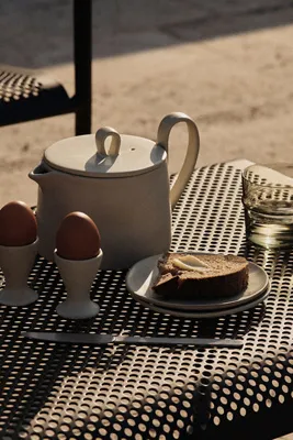 Flow Stoneware Egg Cups Set of 2 - Semi-Matte Glaze by Anthropologie, alternate view