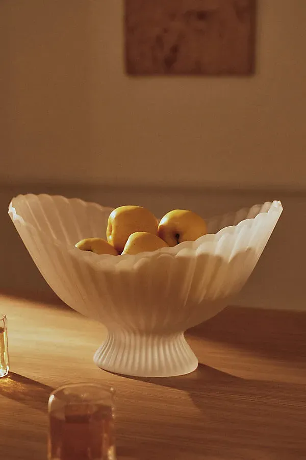 Fountain Glass Centerpiece - Clear, Recycled Glass by Anthropologie