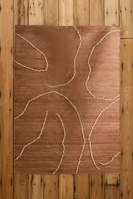 Gesso Small Jute Rug - Brown, Jute alternate view