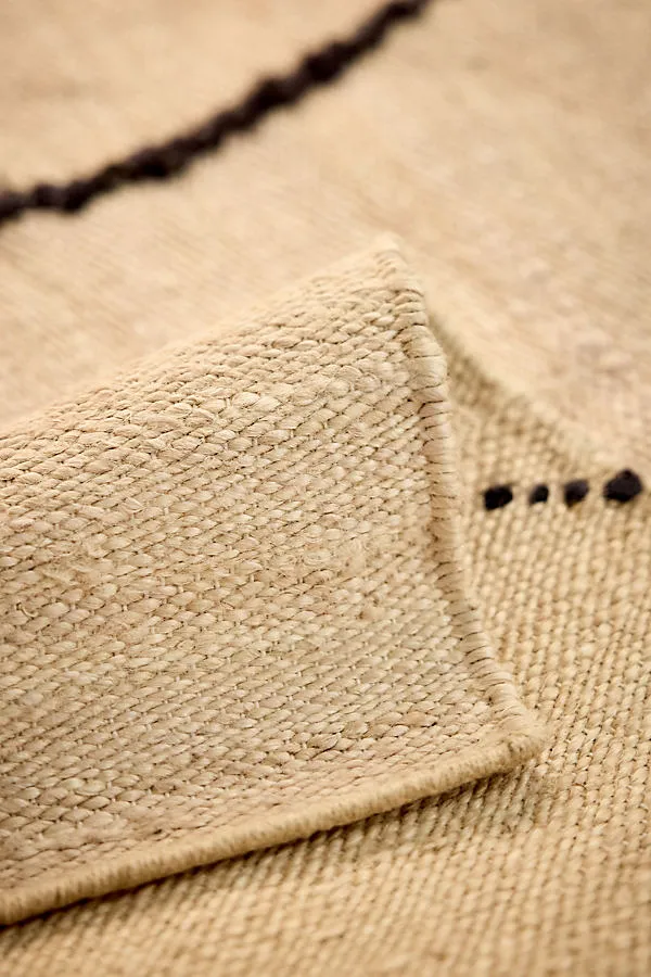Gesso Small Jute Rug - Brown, Jute alternate view
