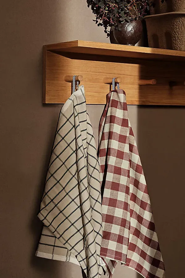 Hale Tea Towel - Beige, Cotton/Linen by Anthropologie, image 2