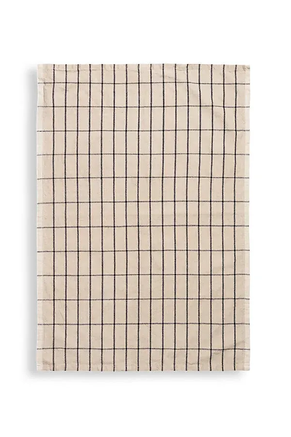 Hale Tea Towel - Beige, Cotton/Linen by Anthropologie