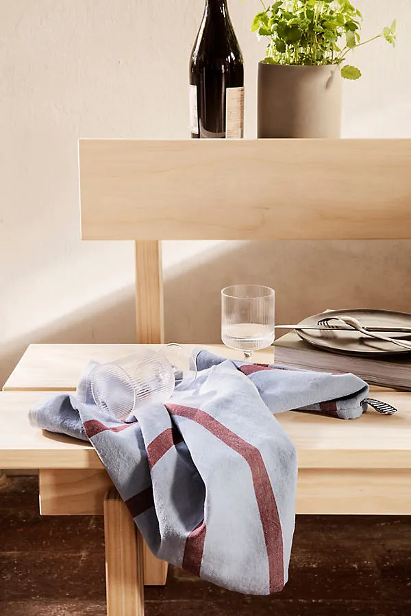 Hale Tea Towel - Blue, Cotton/Linen by Anthropologie