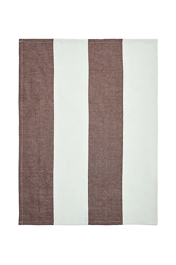 Hale Tea Towel - Brown, Cotton/Linen by Anthropologie, image 2