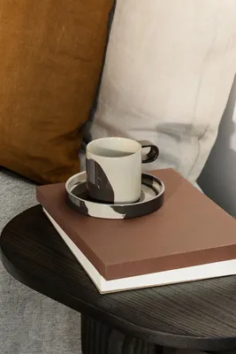 Inlay Mug with Saucer - Stoneware product